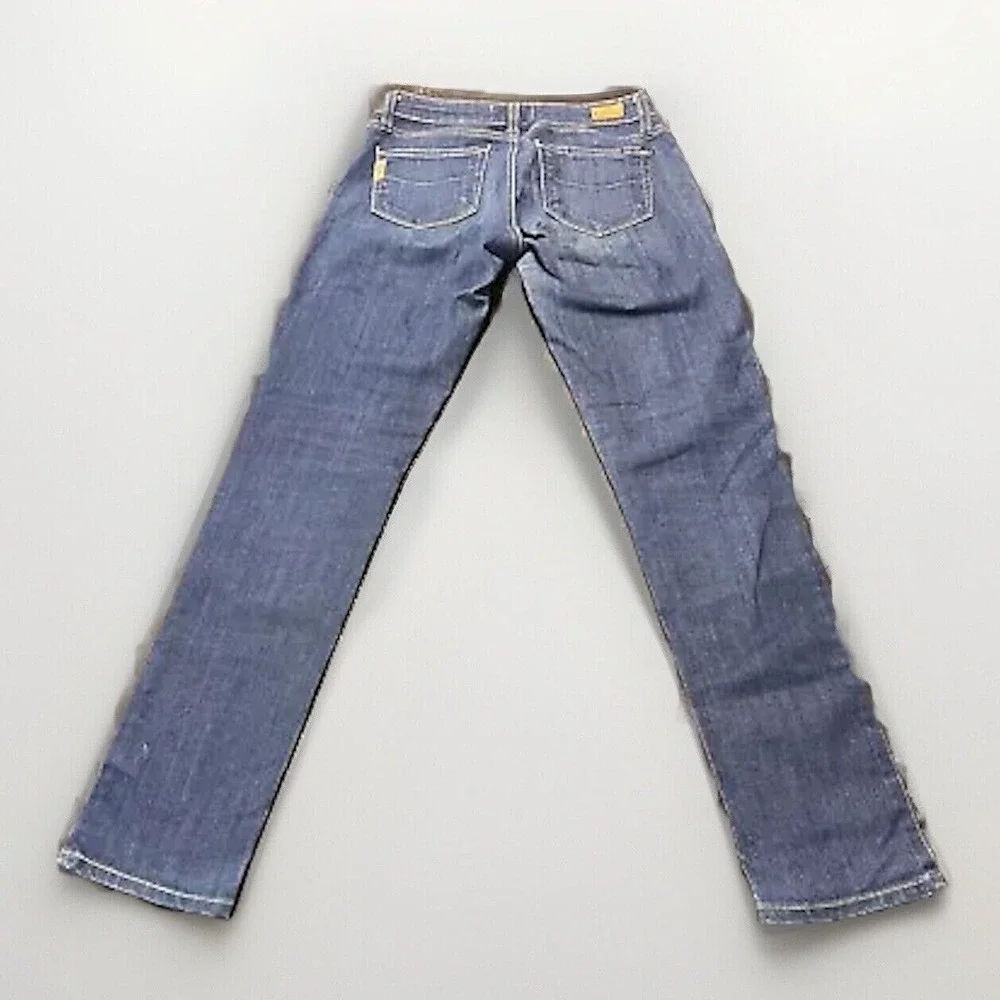 Paige Woman Blue Jeans Skyline Ankle Peg Blue Size 24 Made In USA‎
